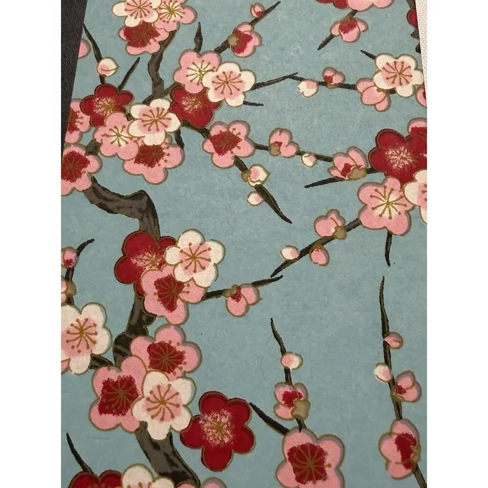 NEW Handmade Hardcover Notebook Cherry Blossoms Pink Flower Floral Lined Journal